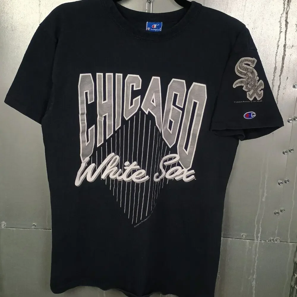 Chicago White Sox Vintage 90s Jordan Champion Shirt Large Sport Baseball MLB - Picture 2 of 6
